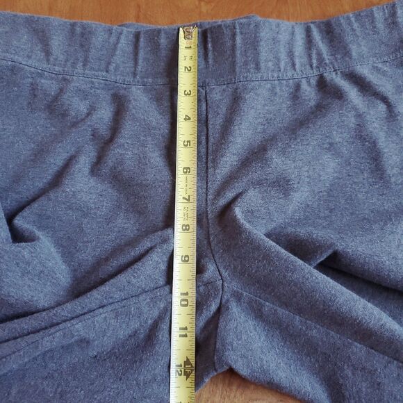 Lands End Starfish Mid Rise Knit Leggings XL 18 Gray 409530 Cotton Spandex - Picture 6 of 9